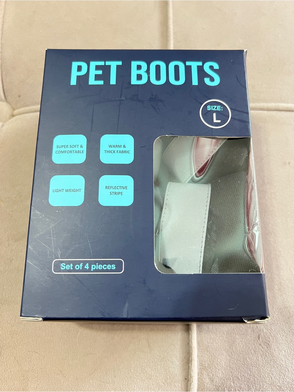 Pet Boots Set of 4 - Large